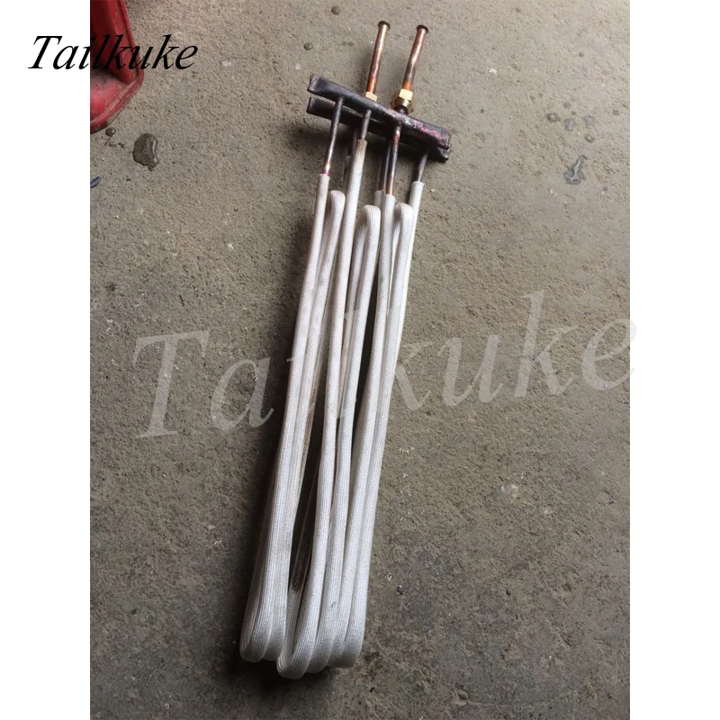 High Frequency Machine Induction Heating Coil Water Drill Gear Turning Tool Heating Coil Flat Coil Copper Tube Induction Coil