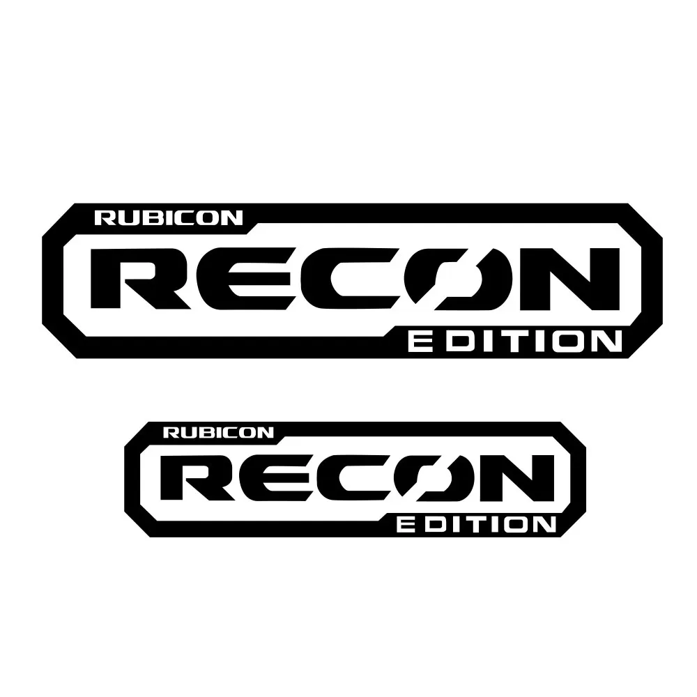 4x Recon Edition DecalsStickers Rubicon for Jeep Wrangler hood fender TJ JK CJ tu-8667