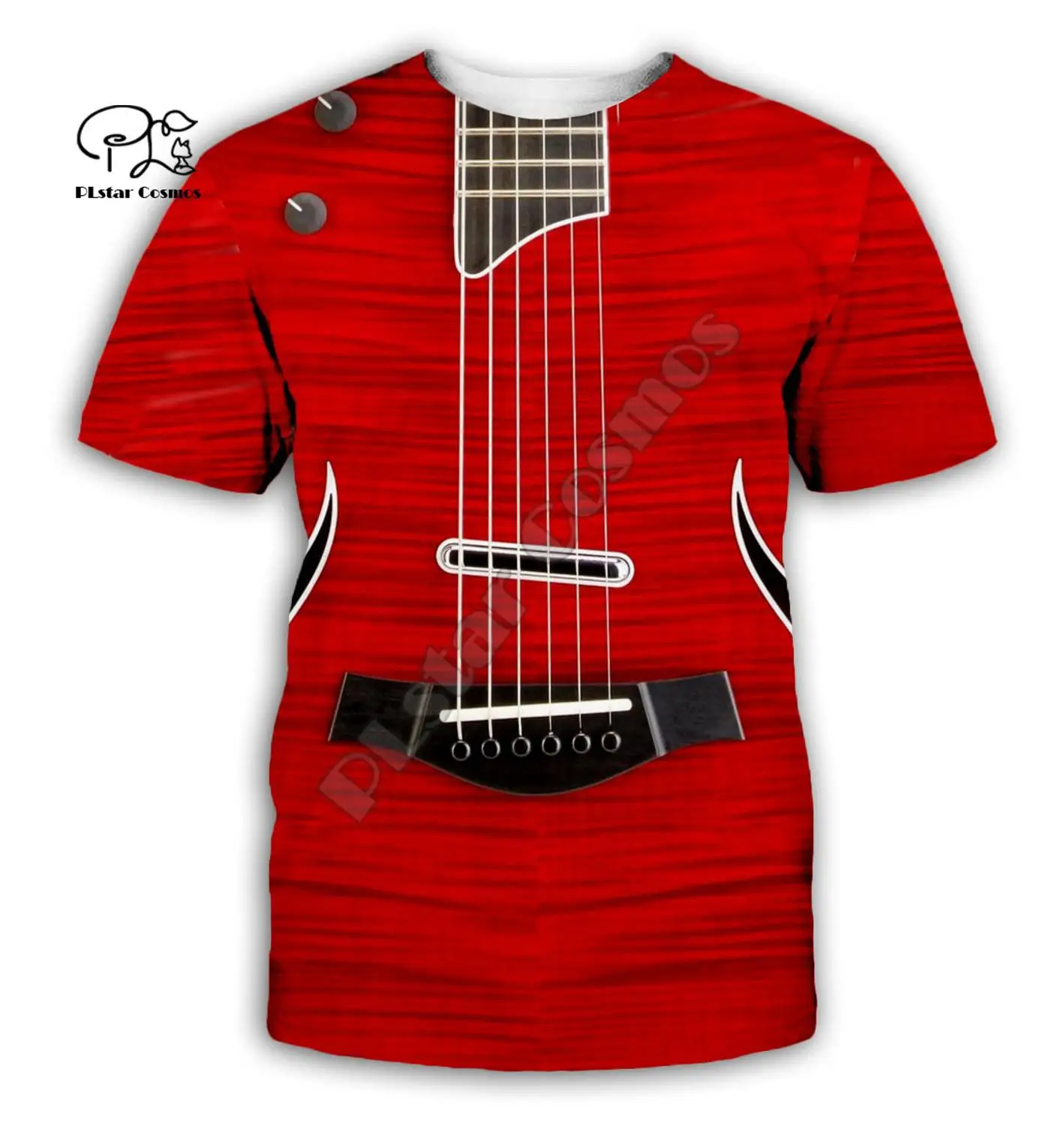 Guitar art Musical instrument 3D full printing fashion t shirt Unisex hip hop style tshirt streetwear casual summer style-1