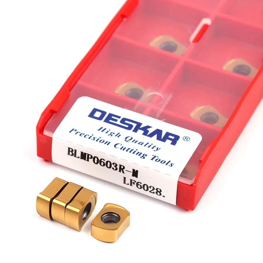 10pcs BLMP0603R-M LF6018 BLMP0603R-M LF6028 밀링 인서트 CNC 선반 용 초경 인서트 인서트 고품질 밀링 커터