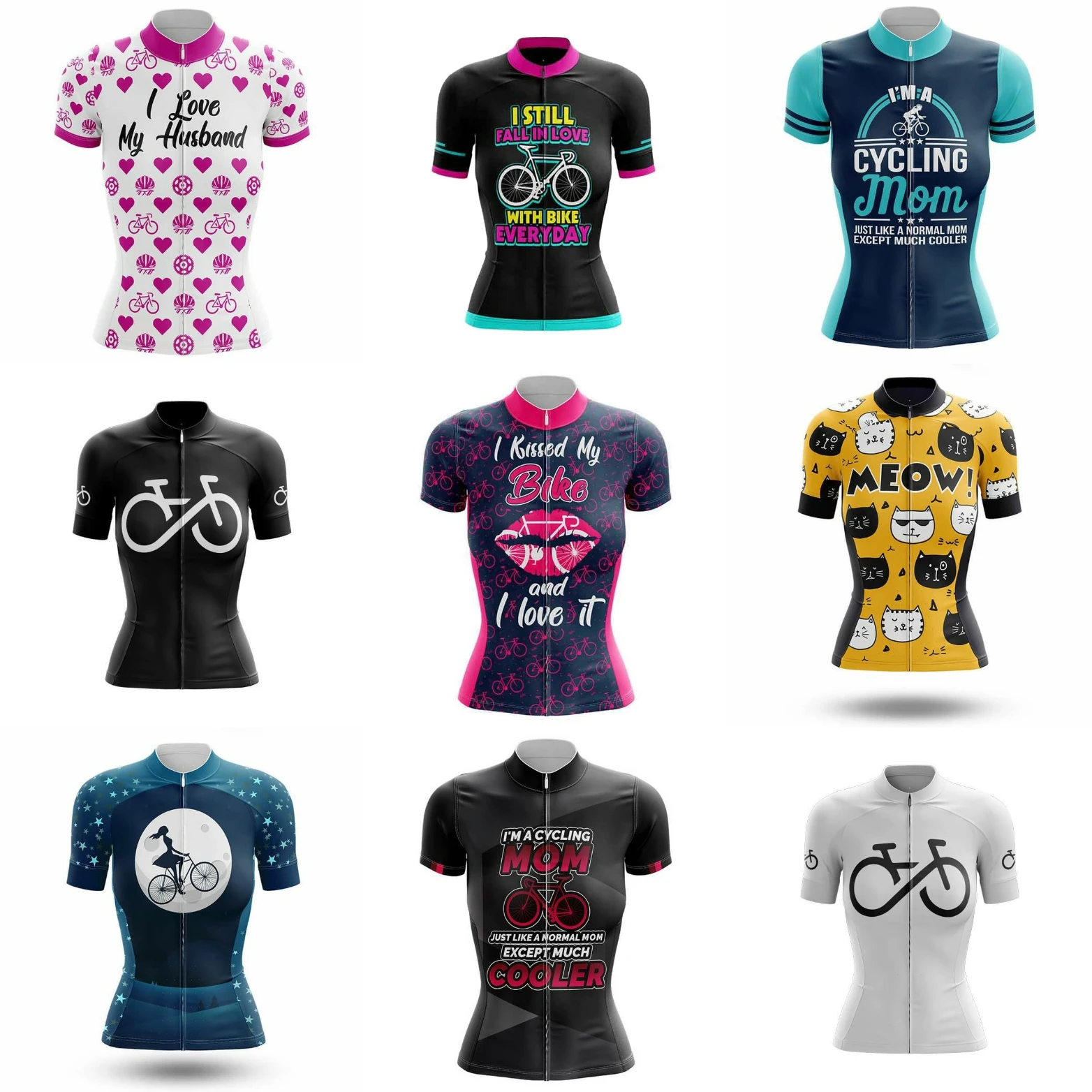 2021 Pro Team Jersey Women Cycling Jersey Summer Mtb Cycling Clothes Short Sleeve Breathable Bicycle Cycling Jersey Triathlon