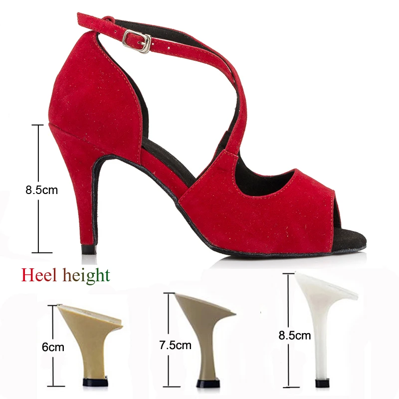 Latin Dance Shoes Women\'s Adult Salsa Tango Ballroom Dance Shoes Wedding Shoes High Heels 2021 New Girl Sneakers Red Blue