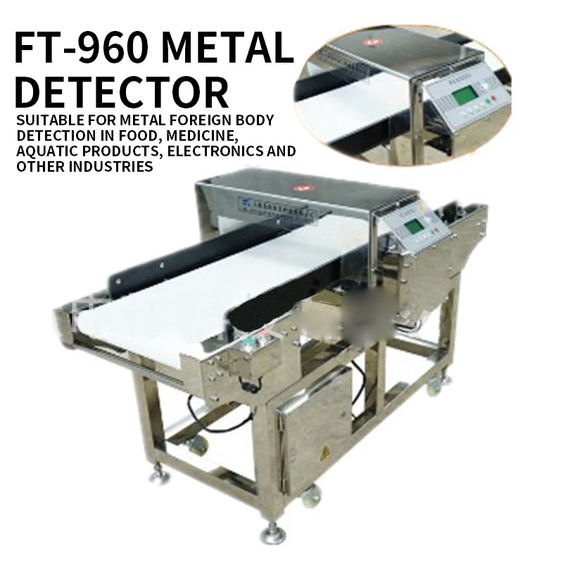 FT-960 Detector de metales para alimentos, máquina de inspección, eliminación automática, gran memoria