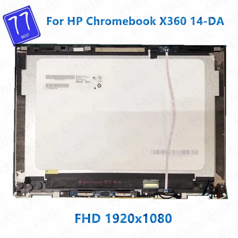 Originale 14 ''IPS FHD 1920X1080 LCD Touch Screen Digitizer Assembly + Frame per HP Chromebook x360 14 14-da 14-DA x360 14-da0000ng