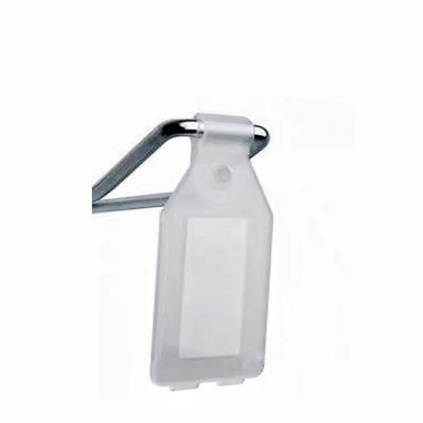 Wholesale Plastic Price Sign Label Display Hook Hanging Tag Holders Clips for Supermarket Shelf Single Wire Rack 8500pcs