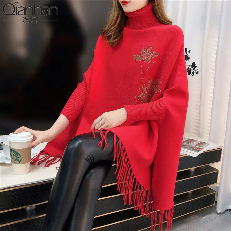 Pullover Women Turtleneck Sweaters Women Autumn Winter Thick Knitted Sweater Female Pullover Long Sleeve Warm Woman Clothes