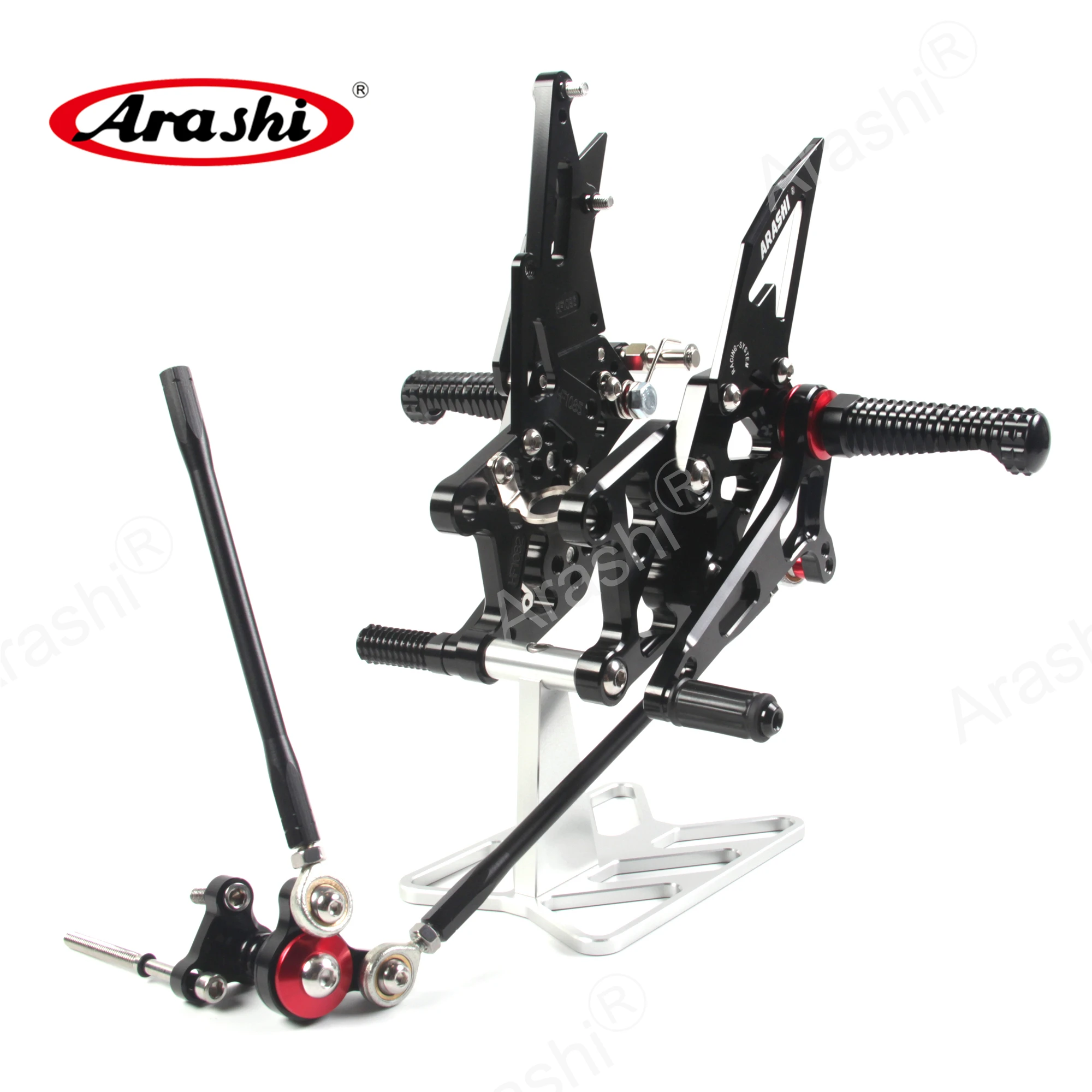 ARASHI For HONDA CBR600RR / ABS 2009 – 2023 CNC Adjustable Footrest Rearset Rider Foot Pegs CBR600 CBR 600 RR 2014 2015 2016