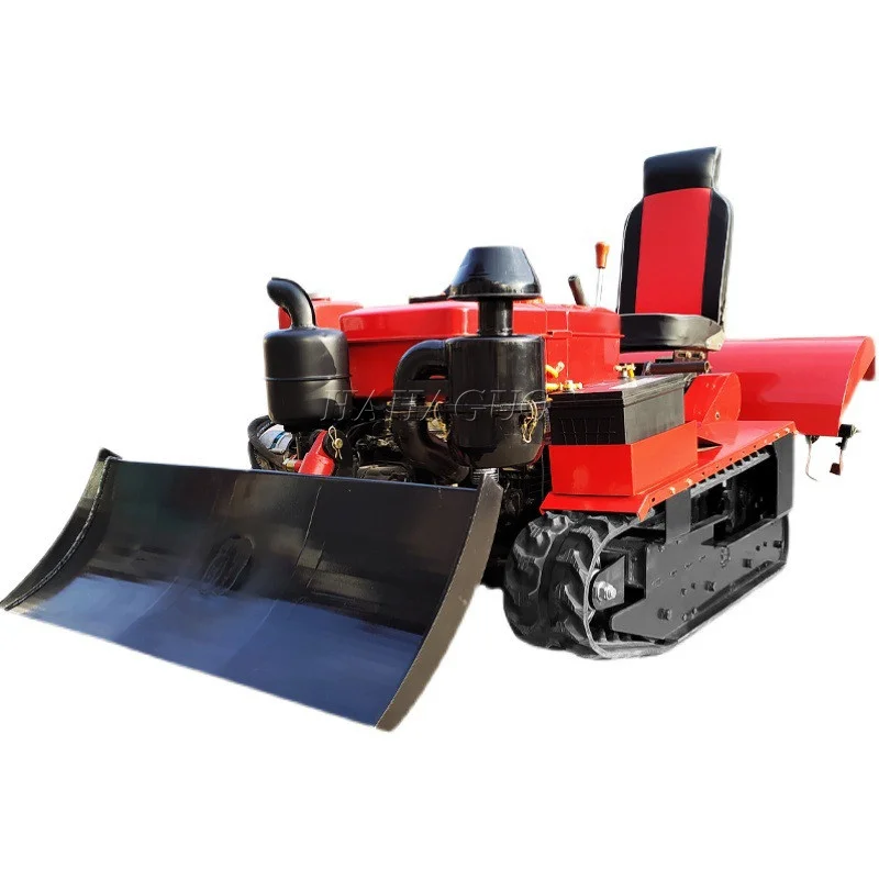 Agriculture Machinery 35HP Diesel Crawler Rotary Tiller Cultivator Durable Rotary Tillage Machine