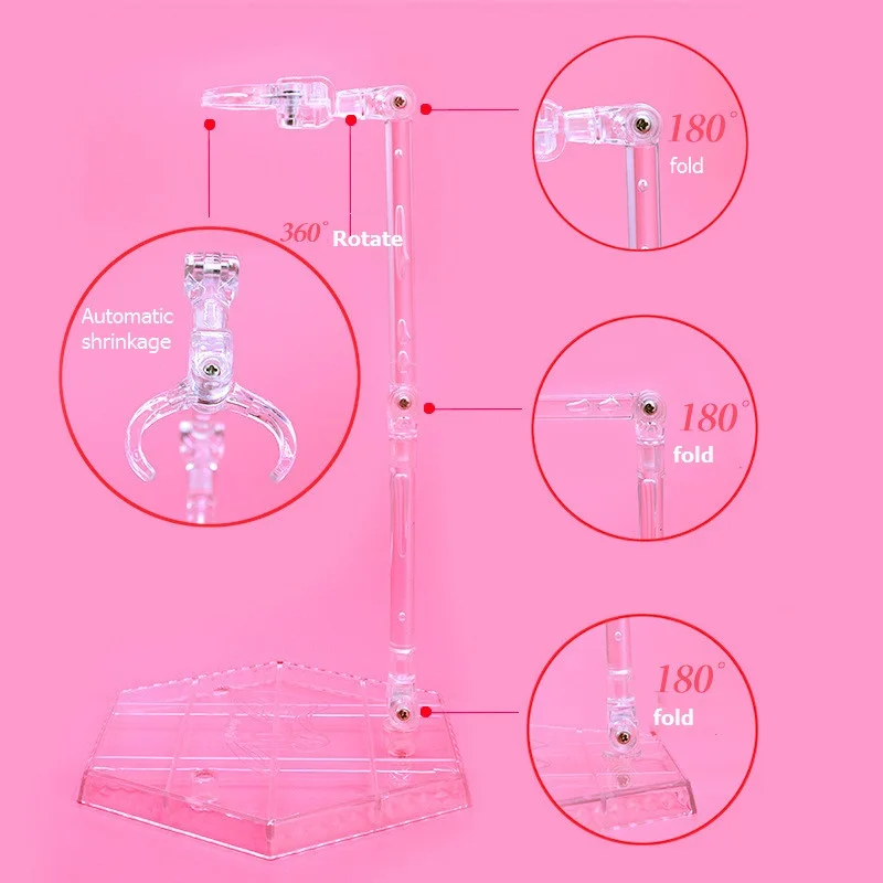 Transparent Stands For 30 cm Kurhn Blyth Doll 1/6 BJD Figure Display Holder Accessories Adjustable Bracket Support Doll House view 3