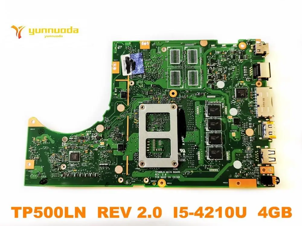 Original for ASUS TP500LN Laptop  motherboard TP500LN  REV 2.0  I5-4210U 4GB tested good free shipping