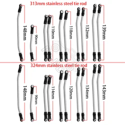 Kit de maillons en acier inoxydable non assemblés, empattement pour voiture 313 RC, 324mm, 1/10mm, Inoler Axial SCX10 II, 90046, le plus récent, lot de 10 pièces