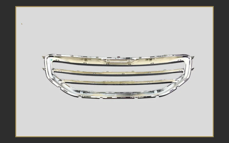 Front Bumper Grill Frame Grille for Peugeot 3008 2015-2016 Car Accessories Chrome Exterior