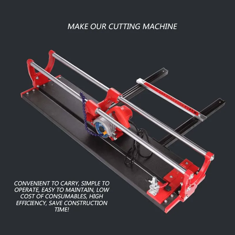 800/1000/1200mm Multifunctional Desktop 45 Degree Chamfering Machine 220V/1200W electric Stone Tile Hand Push Cutter