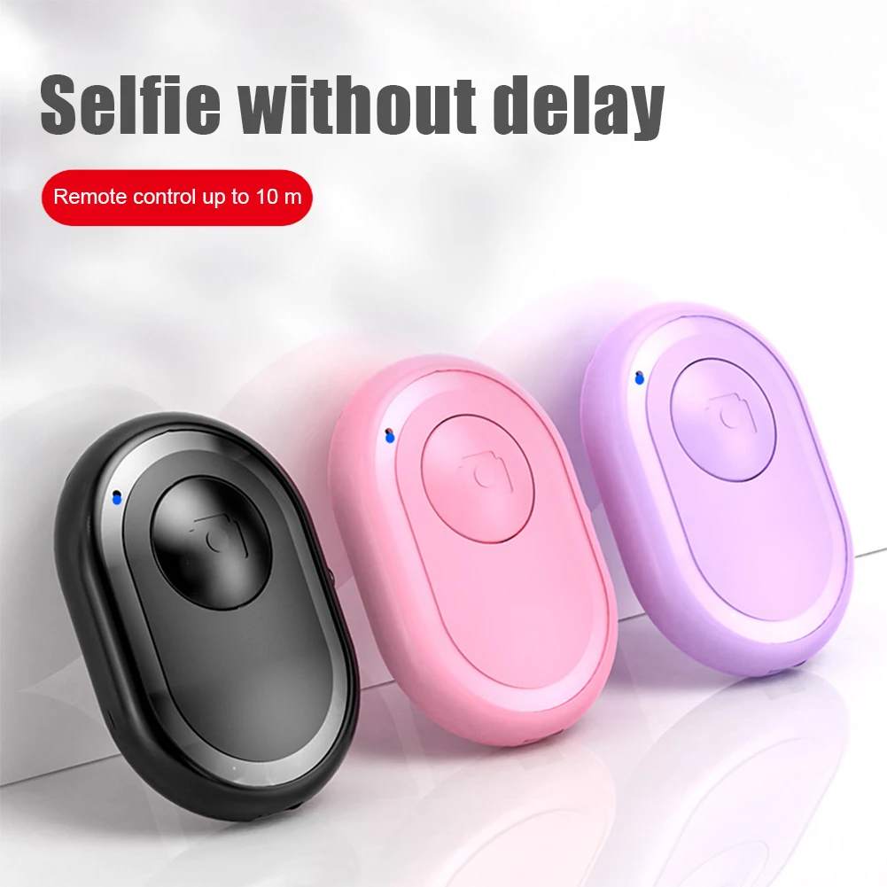 Mini Bluetooth-compatible Remote Control Button Wireless Controller Self-timer Trigger Release Selfie For Smartphones Camera