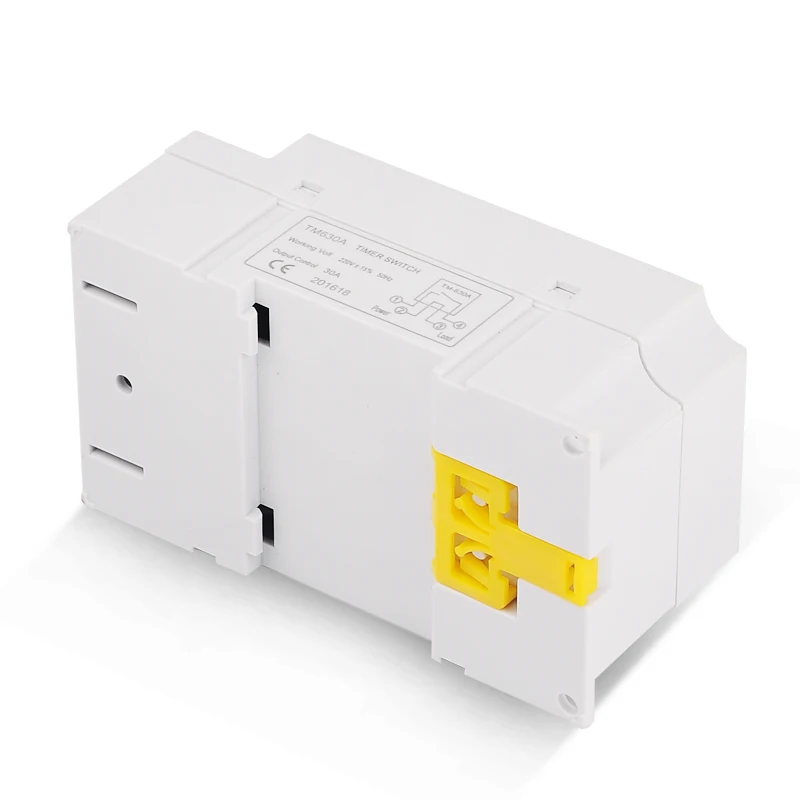 Imagem -04 - Sintimer-interruptor Digital Eletrônico 30a 220v ac 12v Trilho Din Temporizador Dias Programável Horário de Relógio Controle
