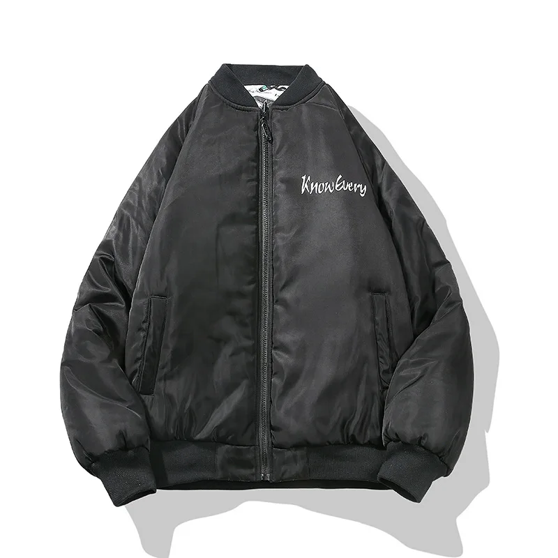 

Autumn And Winter Popular Brand Retro Embroidered Thick Baseball Uniform Jacket Coat