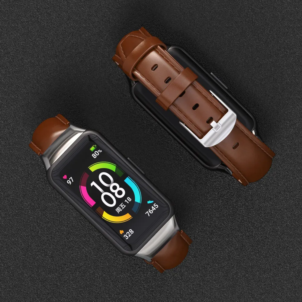 For Huawei Band 6 Pro Strap Wristband for Honor Band 6 Bracelet Leather for Huawei Band 4 Strap for Honor Band 5i Wrist Belt