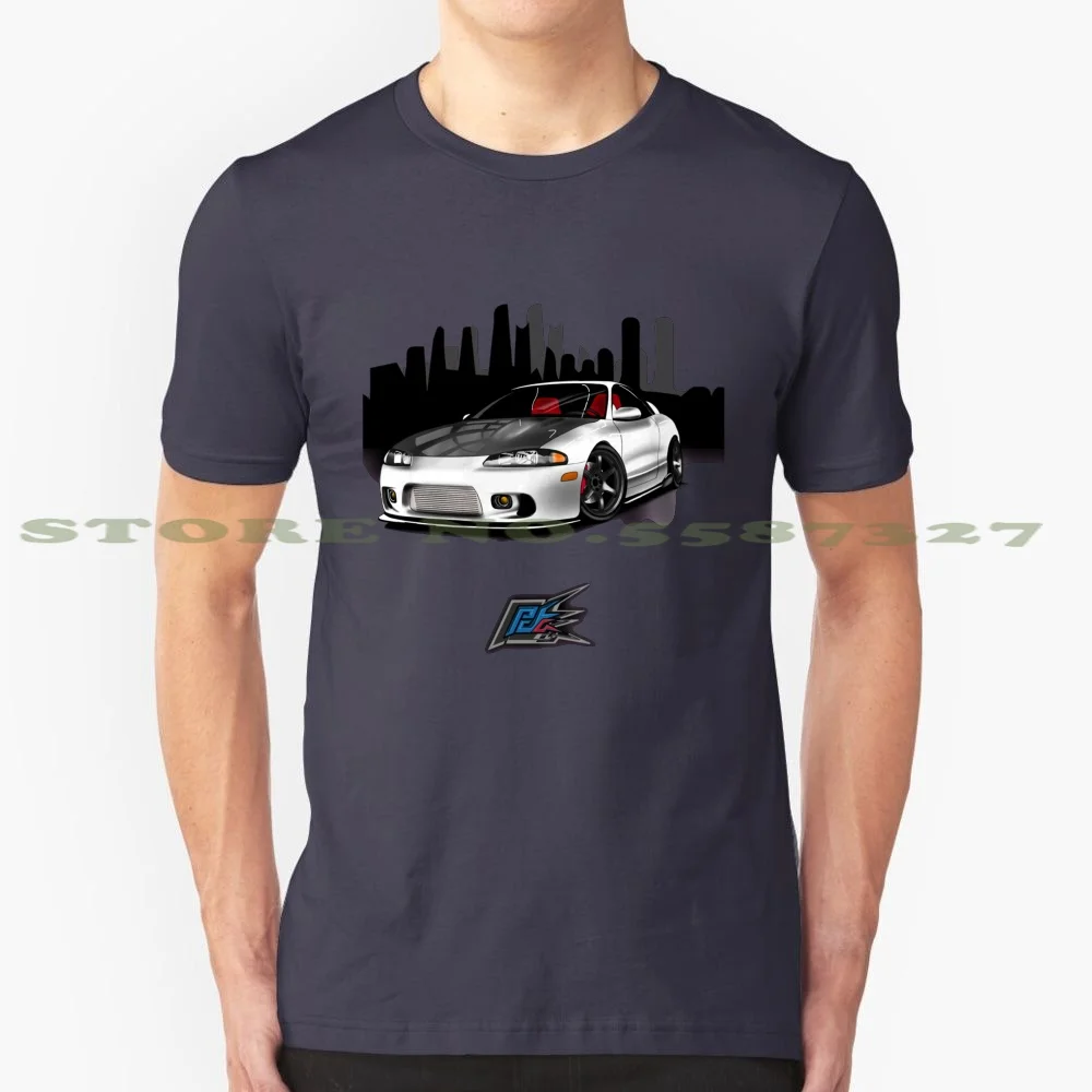 White Carbon Bonnet 100% Pure Cotton T-Shirt Dsm 4G63 Naquash