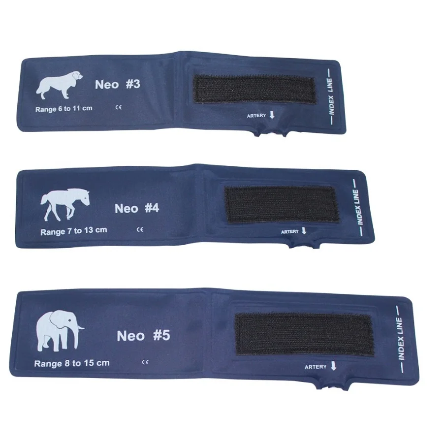 Vet Use Cuff Animals Cuff CONTEC08A Veterinary Blood Pressure Monitor Cuff 5 types Mouse/Cat/Dog/Horse/Elephant With Connector