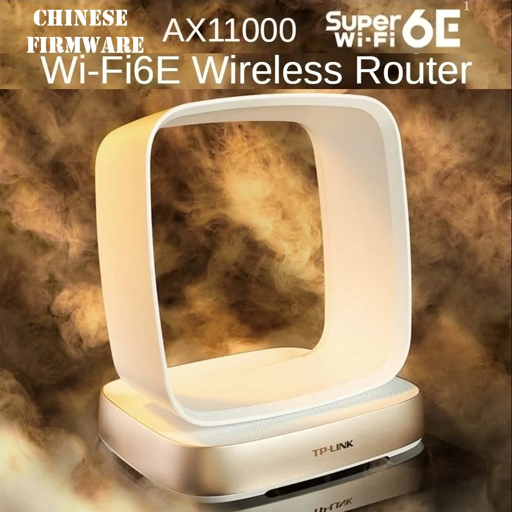 10G RJ45 พอร์ต WAN/LAN, 2.4GHz + 5GHz + 6GHz, 10765M WiFi6E เราเตอร์ตาข่ายไร้สาย Wi-Fi 6, AX11000 802.11AX, SFP + พอร์ตออปติคัล, USB3.0