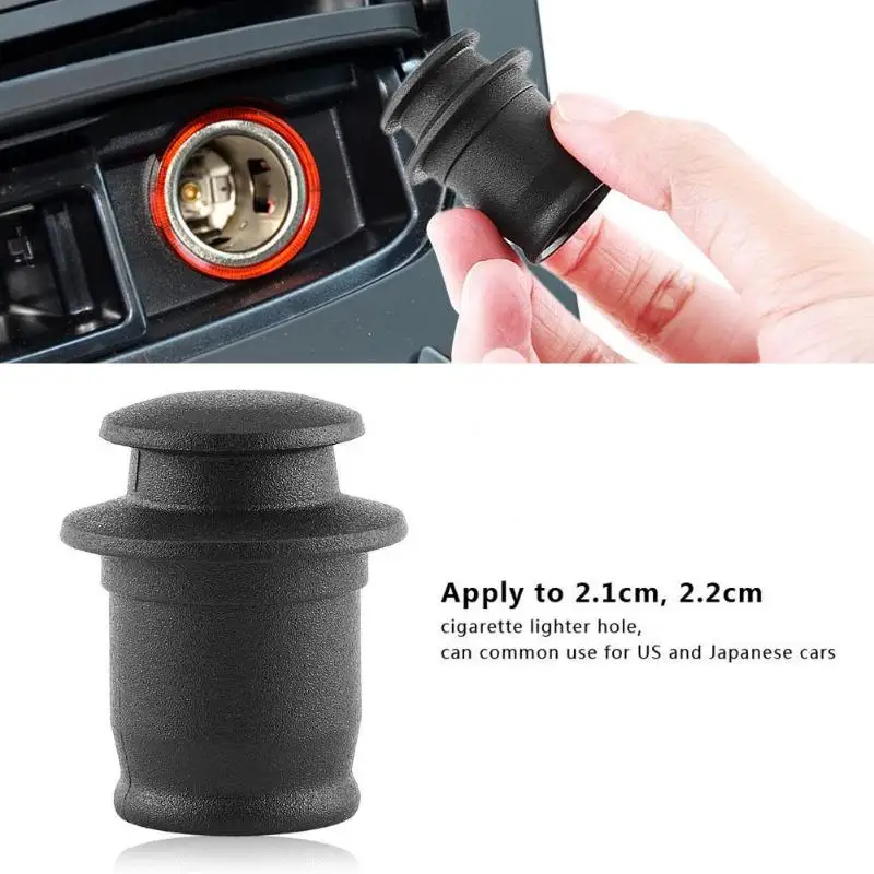 Universal Waterproof Car Cigarette Lighter Plug Dust Cover Auto Cigar Lighter Hole Cap Socket