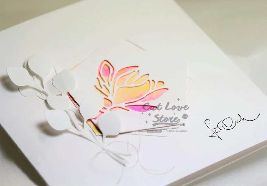 زهرة العشب سلسلة المعادن قطع يموت سكرابوكينغ Stencil يموت تخفيضات بطاقة صنع الحرف الزخرفية النقش يموت جديد لعام 2020 #3