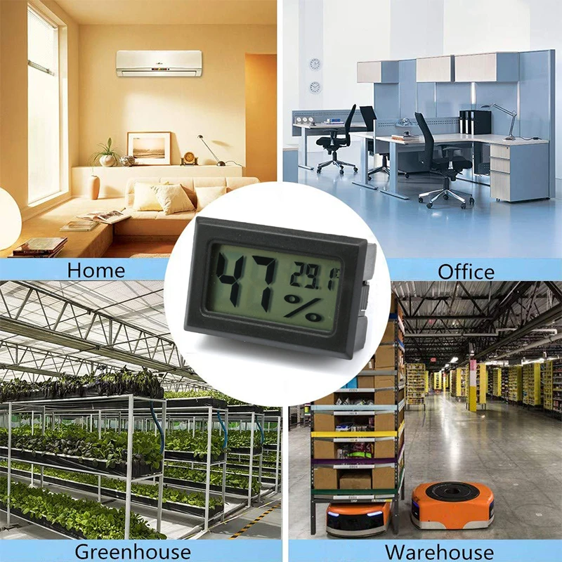 Mini Digitale Hygrometer Thermometer Lcd Temperatuur Vochtigheid Meter 10% ~ 99% Rh Vocht Sensor Meter Temperatuurmeter
