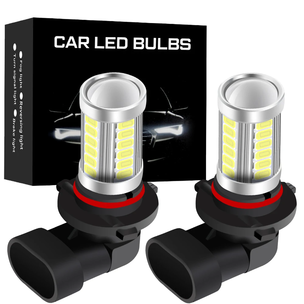 2PCS H16(EU)LED 5202 PS19W PSY24W LED Bulbs for AUDI A3 8P 2008+ LED DRL Daytime Running Lights White 6000K Red 12V H11 H8 HB4