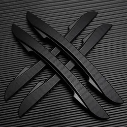 Car Door Black Anti-collision Protector Bar Silicone Stickers Side Edge Protection Guard Rear View Mirror Cover Protection Strip