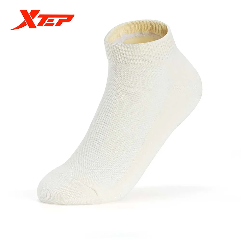 Xtep 5 Pairs/Pack Breathable Short Sports Socks Thin Women Casual Comfortable Boat Socks Running Socks 878138540040