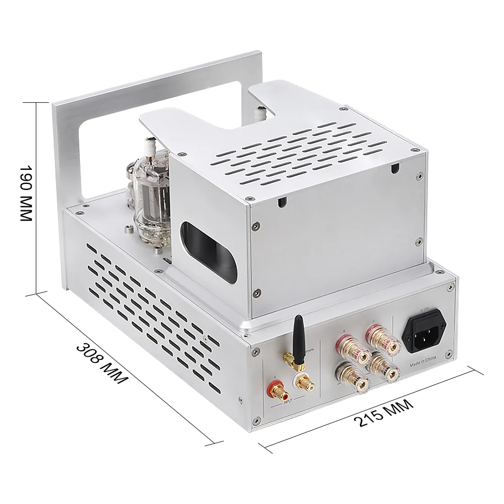 BRZHIFI Amplificador Bluetooth 5.0 Tube Amplifier Audio 6N2 Fu29 40Wx2 Home Theater Stereo Amp DIY Power Speaker Amplifier