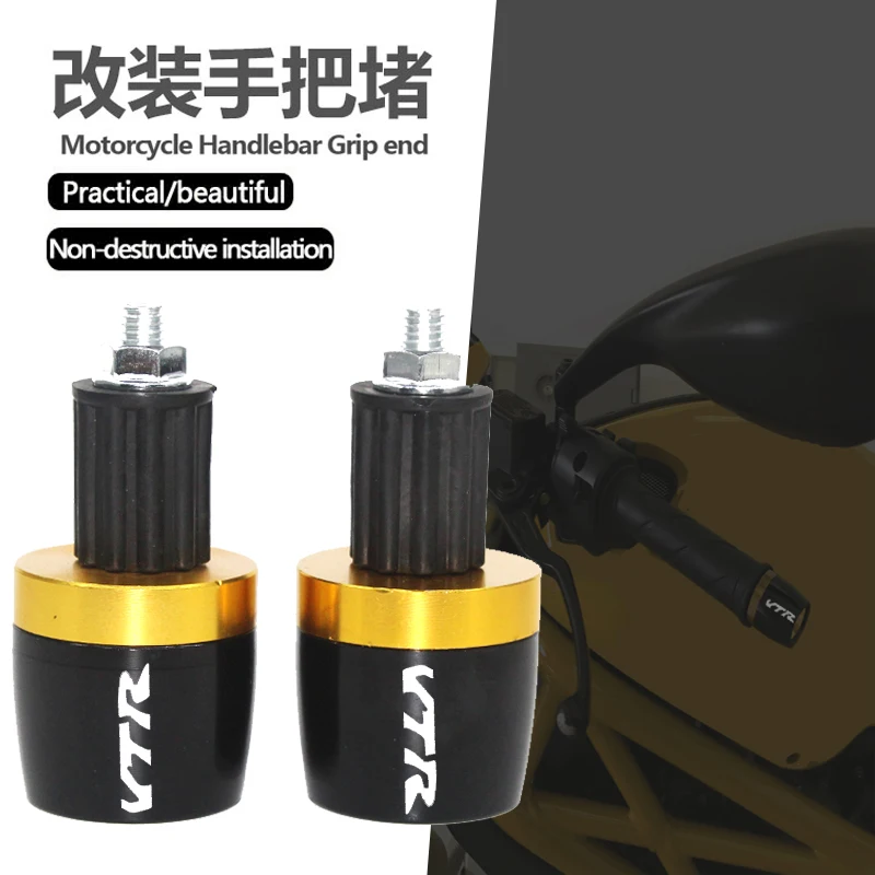 

Для Honda VTR1000F/fiрестоm VTR 1000 F 1998-2005 CNC заглушки логотипа мотоцикла 7/8 ''22 мм руль мотоцикла ручки заглушки крышки