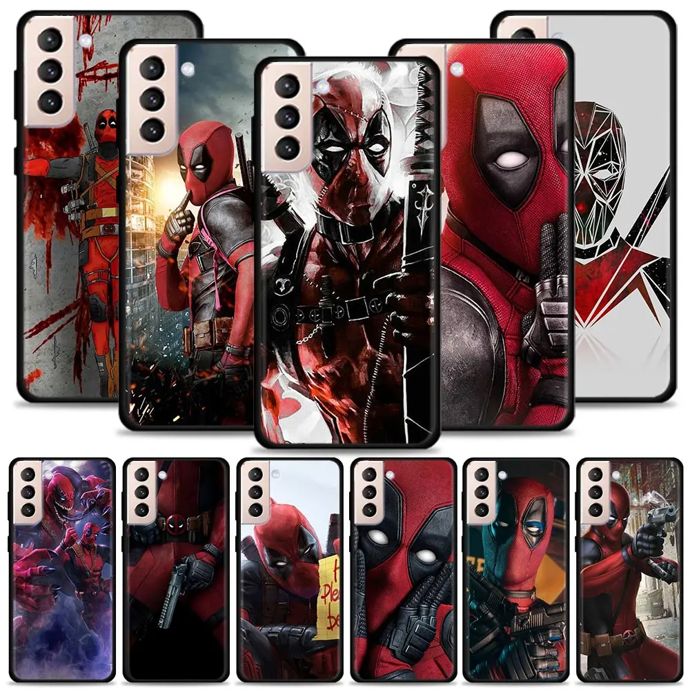 Marvel Deadpool Case For Samsung Galaxy S24 S23 S22 S21 S20 S10 Plus Ultra 5G S10Lite S20 S21 FE Silicone Shell Fundas