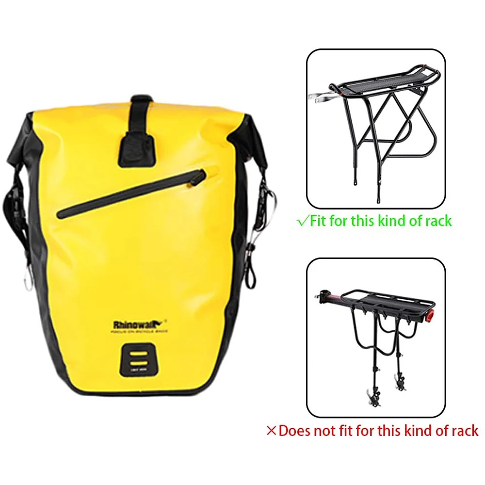 Rhinowalk 25-27L Waterproof Bicycle Bag Travel Cycling Bag Basket Bicycle Rear Rack Tail Seat Trunk Bags bicycle bags