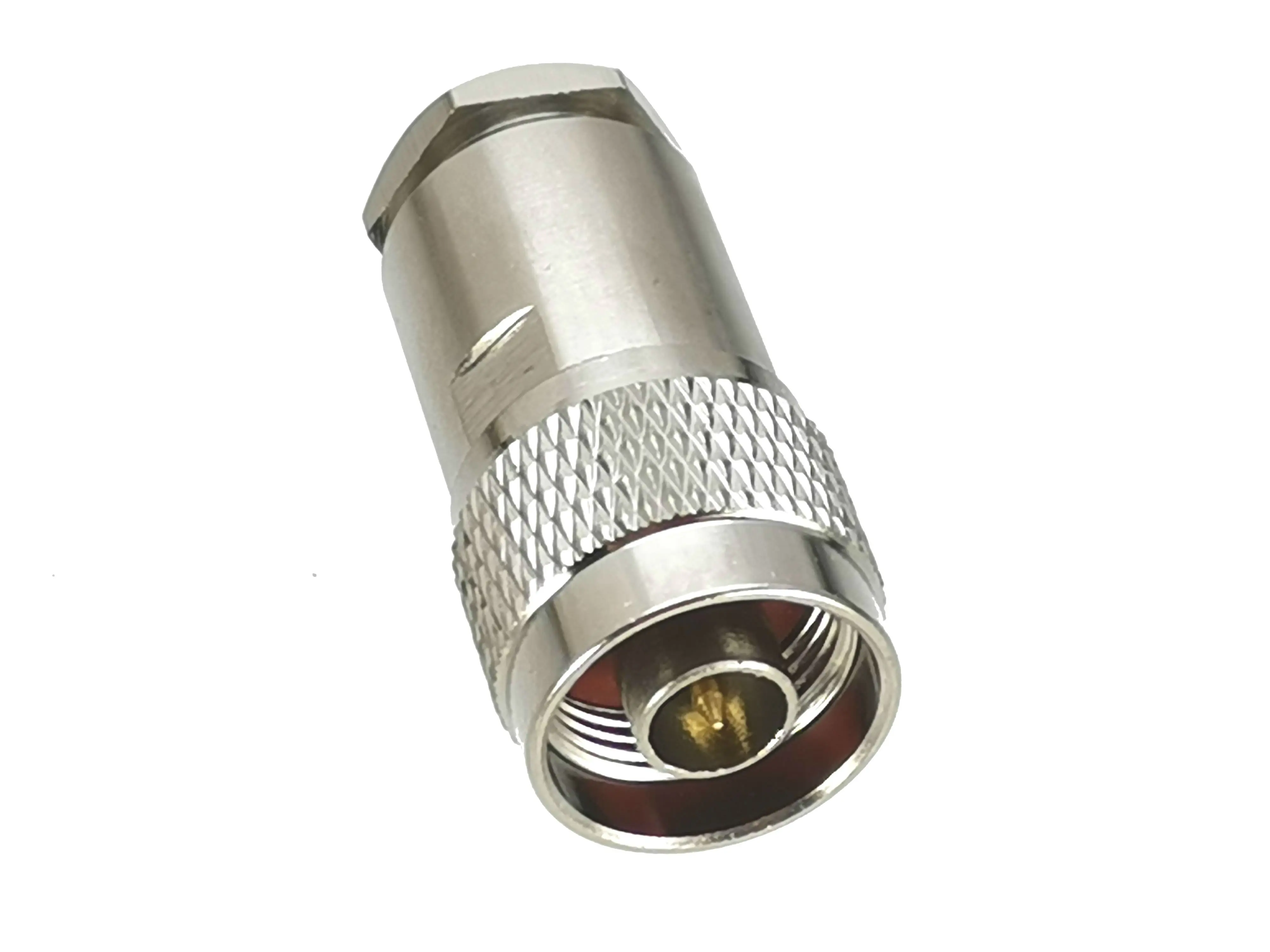 10pcs N Male Plug Connector Clamp RG8 LMR400 7D-FB RG213 Cable RF Coaxial Brass Straight New