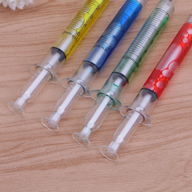 1Pc Needle Tube Syringe Shape Mechanical Pencil Office School Stationery