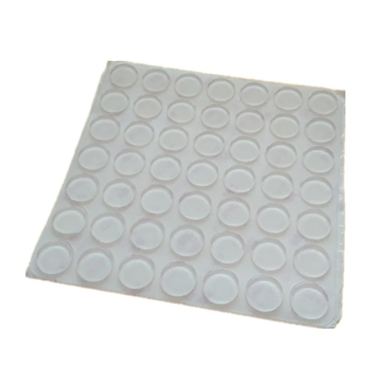 36PCS 15mm x 1-5mm clear anti slip silicone rubber plastic bumper damper shock absorber self-adhesive silicone feet pads