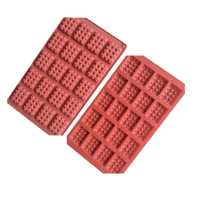 20 Holes Square Chocolate Candy Silicone Mold Baking Tool Ice Trays Decorating Fondant Cake Pudding Mould Kitchen Accessories