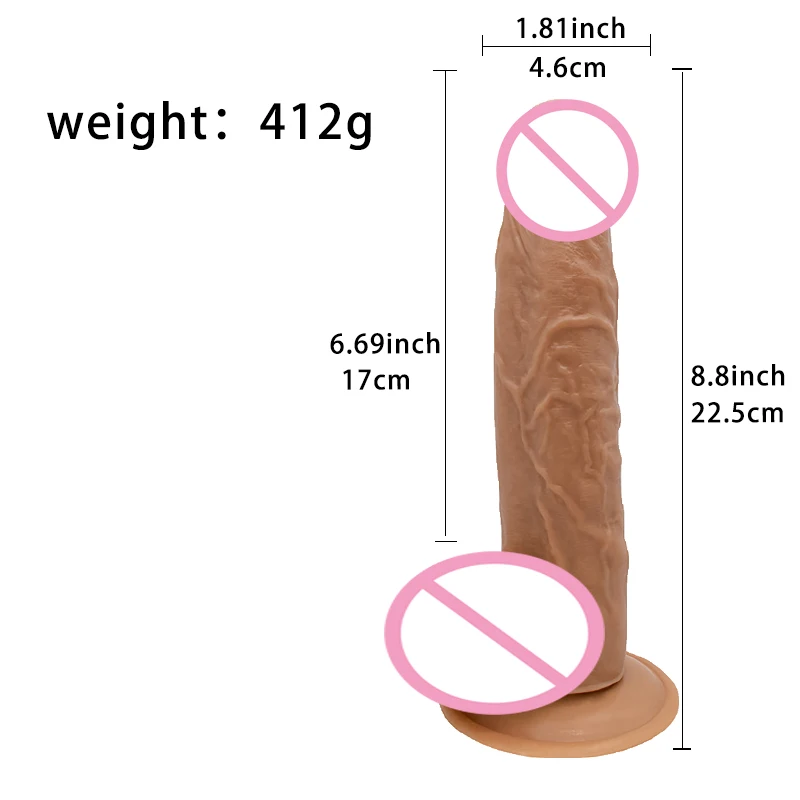 Moonuo Female Masturbator Asia Four Generations Healthy Soft Glue  Huge Realistic Dildo Suction Cup For Women Big Dick Sex Toys