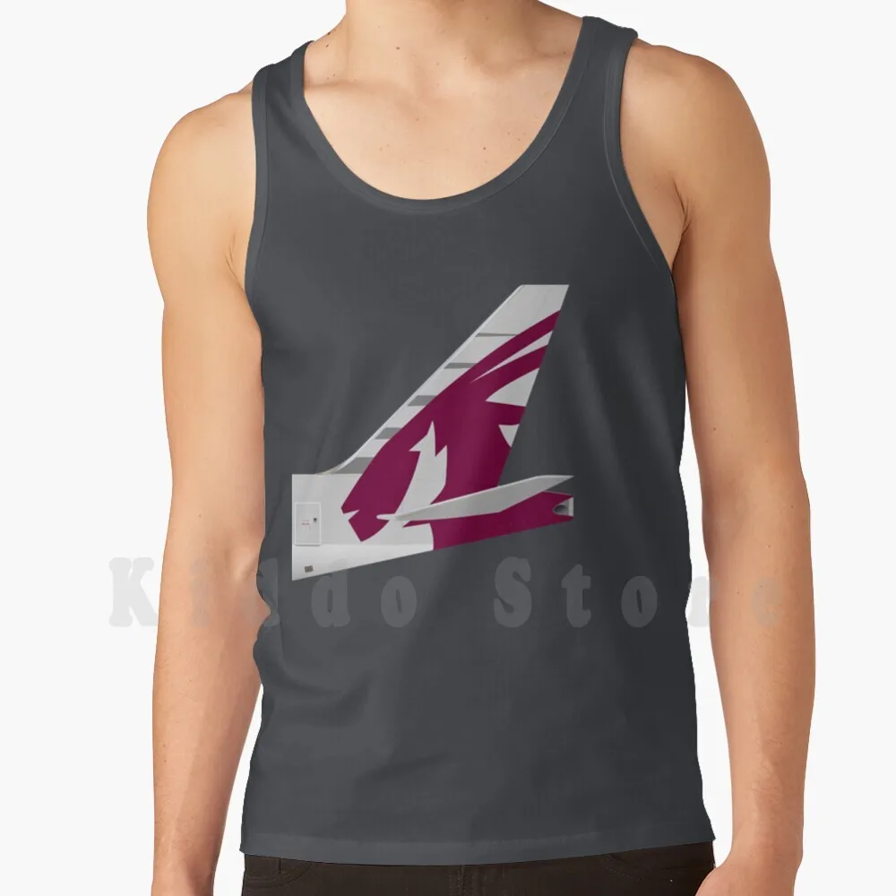 In Uniform-B777-Qatar Airways Tank Tops Vest 100% Cotton Qatar Airways Aviation Boeing 777