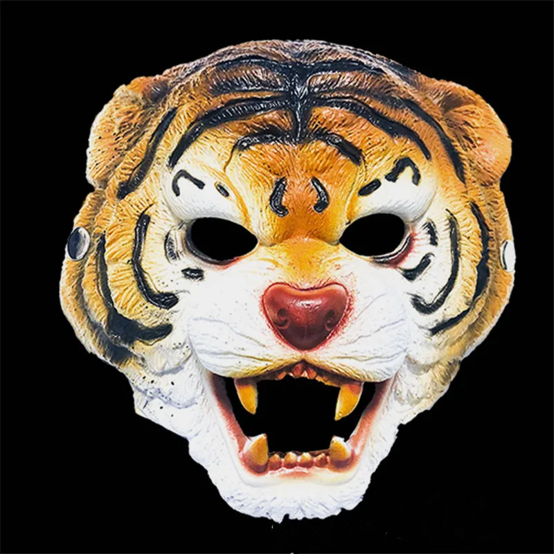 Grappige 3D Tijger Masker Halloween Cosplay Dier Maskers Horror Tigers Masque Party Decoratie Accessoires Fancy Dress Cosplay Masker