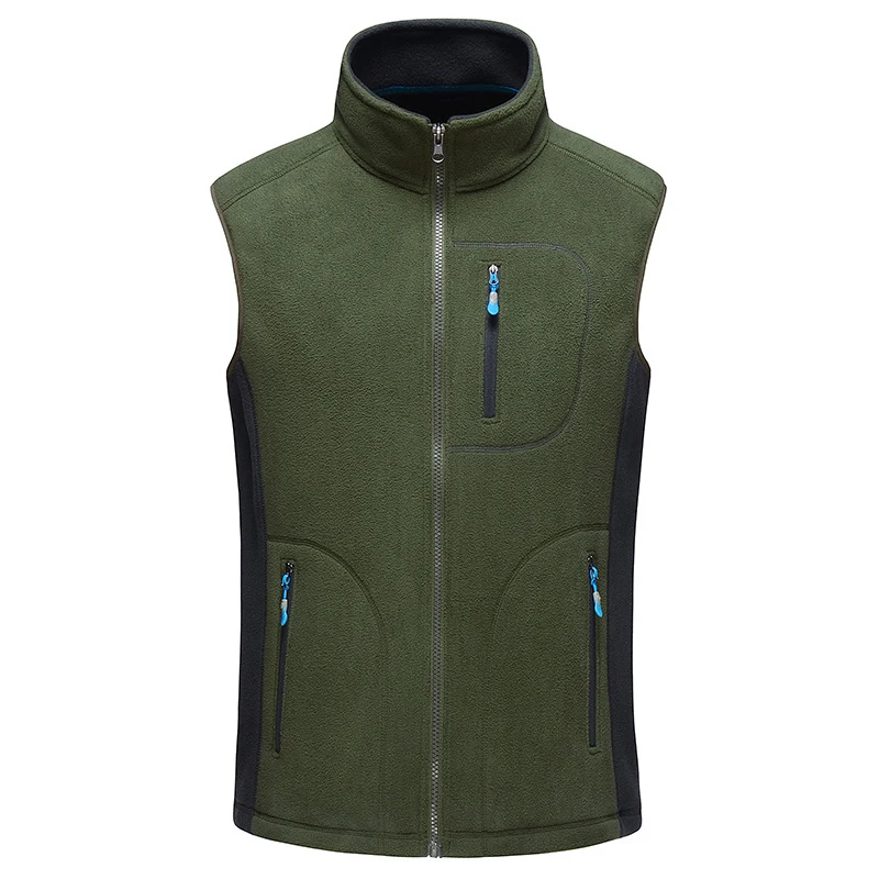 DIMUSI Winter Mens Fleece Vests Male Thick Warm Waistcoats Casual Outwear Thermal Softshell Vests Man Sleeveless Jacket Clothing