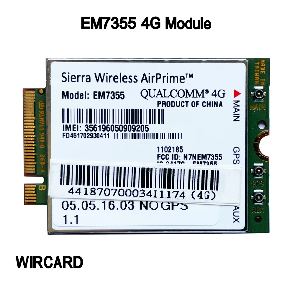 EM7355 4G Karte Gobi5000 WWAN HSPA NGFF 4G Modul für Dell laptop