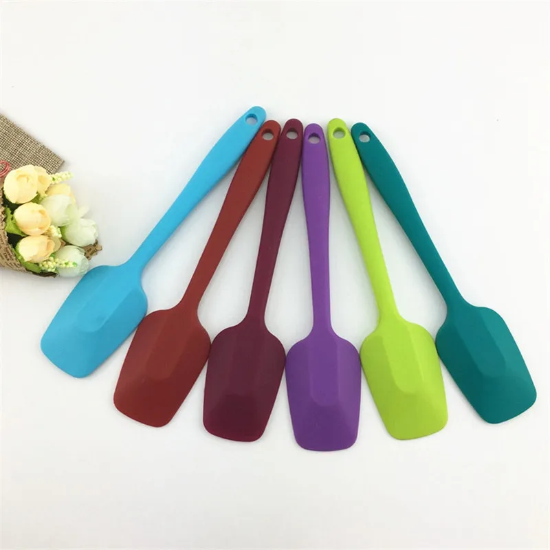 Baking Scraper Cake Baking Tool Food Grade Non Stick Spatula Butter Spoon Cooking Silicone Spatula Rubber Shovel Bakery Tools