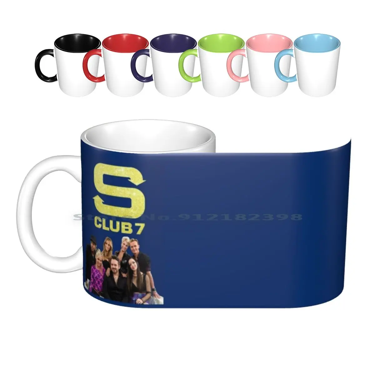 S Club 7 2015 Ceramic Mugs Coffee Cups Milk Tea Mug S Club 7 S Club Tina Jon Paul Hannah Bradley Rachel Jo Reach Natural Pop