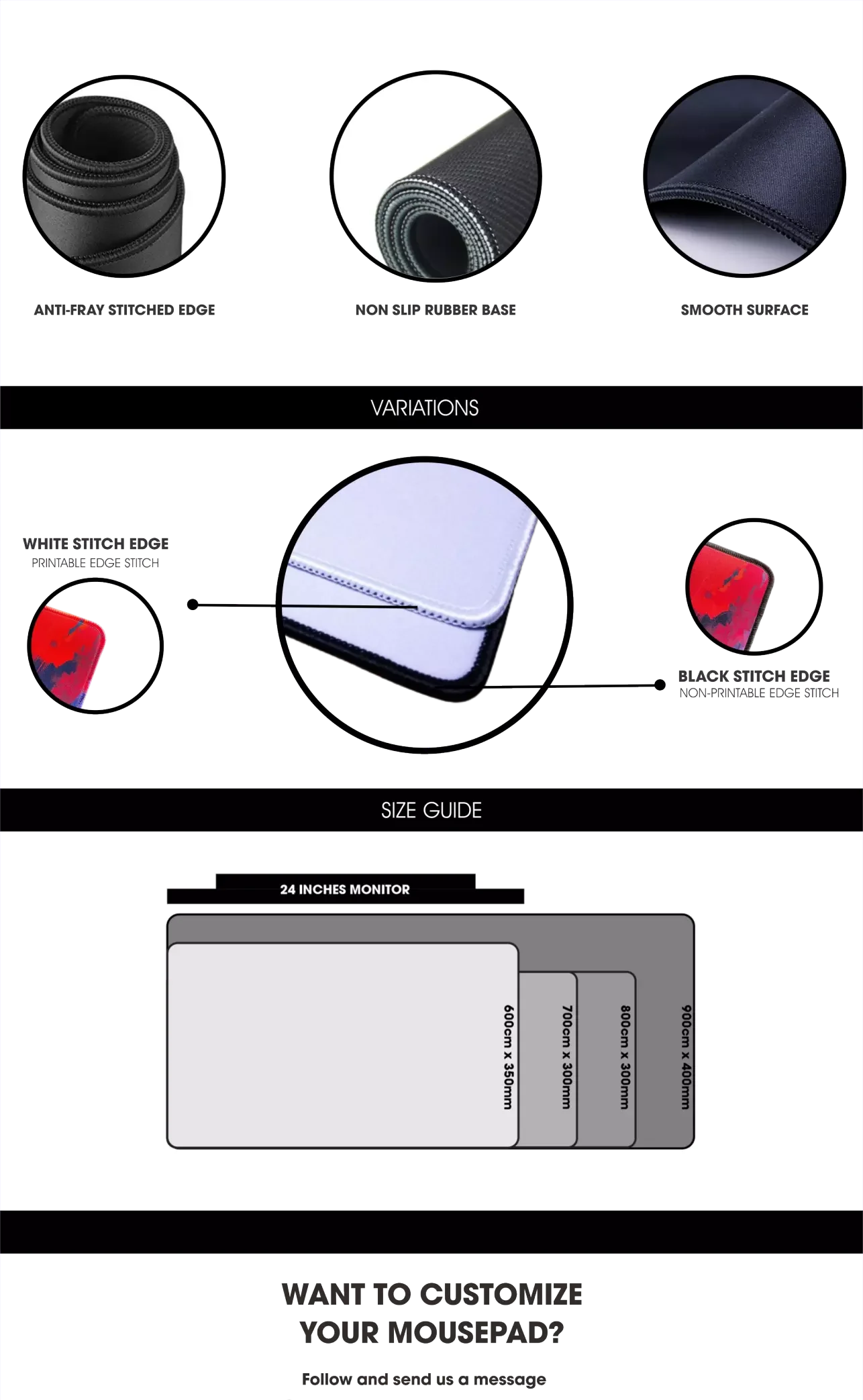 Yuzuoan legal esporte carro mouse almofada xl xxl antiderrapante tapete de mesa do computador