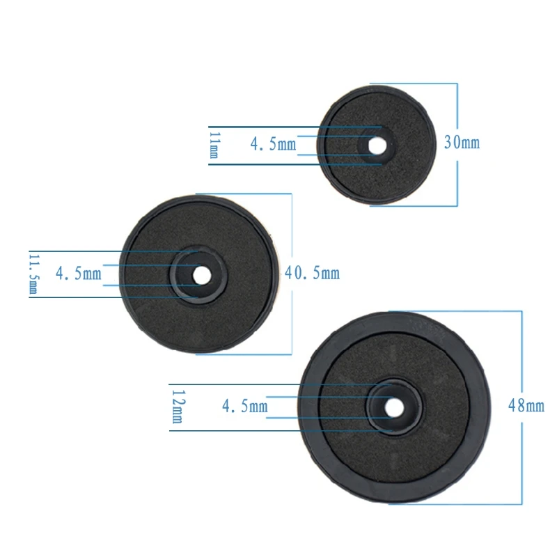 12Pcs Shock Absorption Damping For Audio Stereo Speakers Amplifier Feet Pad