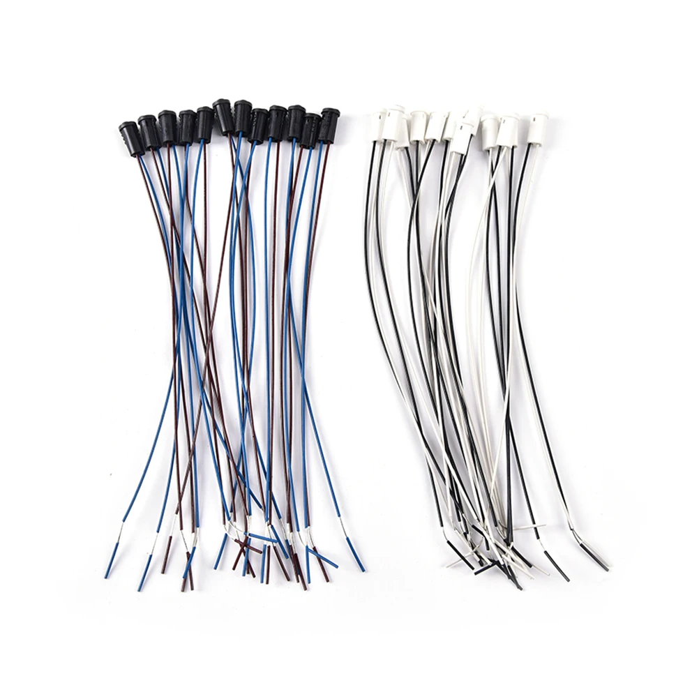 12pcs/lot 20CM for led/G4/bulb plug 12V lighting tools G4 lamp holder socket Crystal Pottery and Porcelain