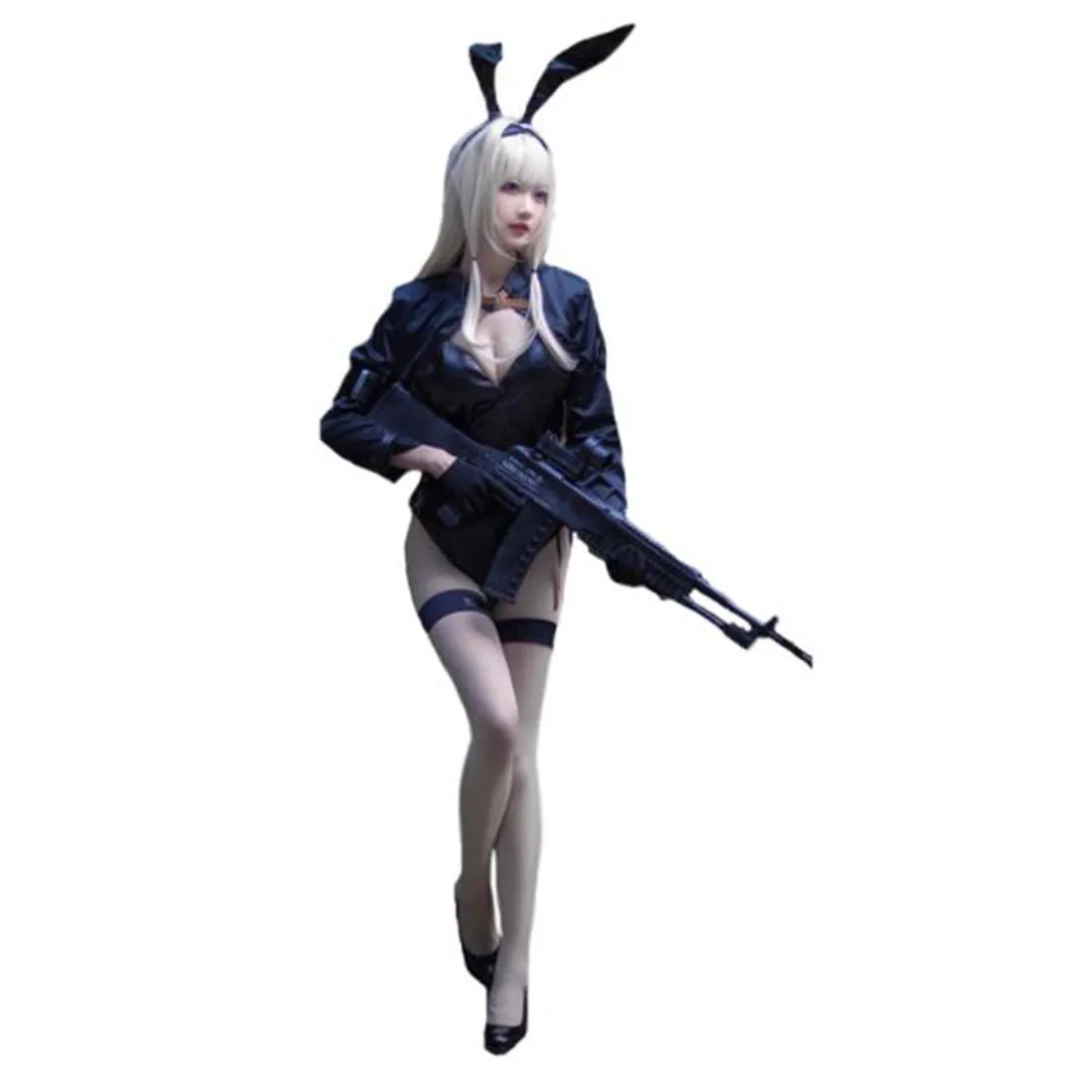 

Girls Frontline AN94 Cosplay Costume Unifrom Full Set with ears and tail costume Bunny Girl costume For Christmas