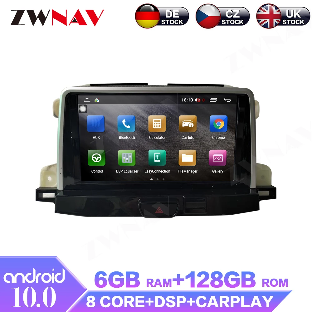 Android10 6+128 For Lexus XT4 ISP Screen Car Multimedia Radio Auto Stereo Head Unit Player Car GPS Navigation System DSP Carplay